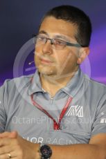 World © Octane Photographic Ltd. F1 Austrian GP FIA Personnel Press Conference, Red Bull Ring, Spielberg, Austria. Friday 1st July 2016. Luca Furbatto - Manor Racing Chief Designer. Digital Ref :1602LB1D6820
