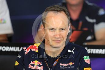 World © Octane Photographic Ltd. F1 Austrian GP FIA Personnel Press Conference, Red Bull Ring, Spielberg, Austria. Friday 1st July 2016. Paul Monaghan – Red Bull Racing Chief Engineer (Car Engineering). Digital Ref :1602LB1D6857