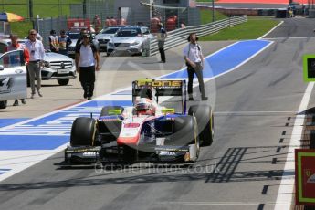 World © Octane Photographic Ltd. Trident - GP2/11 – Luca Ghiotto. Friday 1st July 2016, GP2 Practice, Red Bull Ring, Spielberg, Austria. Digital Ref : 1599CB5D2897