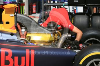 World © Octane Photographic Ltd. Prema Racing - GP2/11 – Pierre Gasly's engine receives attention Friday 1st July 2016, GP2 Practice, Red Bull Ring, Spielberg, Austria. Digital Ref : 1599CB5D2984