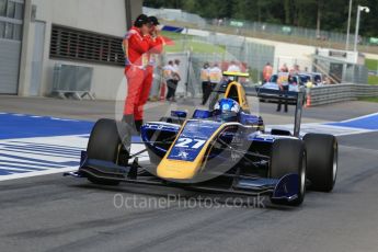 World © Octane Photographic Ltd. DAMS - GP3/16 – Jake Hughes. Friday 1st July 2016, GP3 Practice, Red Bull Ring, Spielberg, Austria. Digital Ref : 1603LB1D5689
