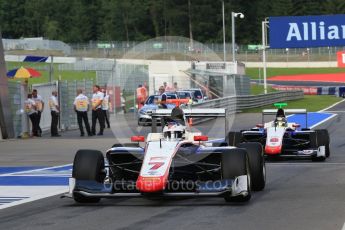World © Octane Photographic Ltd. Trident – GP3/16 – Giuliano Alesi and Sandy Stuvik. Friday 1st July 2016, GP3 Practice, Red Bull Ring, Spielberg, Austria. Digital Ref : 1603LB1D5702