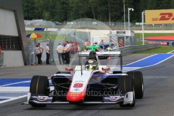 World © Octane Photographic Ltd. Trident – GP3/16 – Sandy Stuvik. Friday 1st July 2016, GP3 Practice, Red Bull Ring, Spielberg, Austria. Digital Ref : 1603LB1D5707
