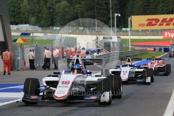World © Octane Photographic Ltd. Koiranen GP - GP3/16 – Matevos Isaakyan and Matt Parry. Friday 1st July 2016, GP3 Practice, Red Bull Ring, Spielberg, Austria. Digital Ref : 1603LB1D5733