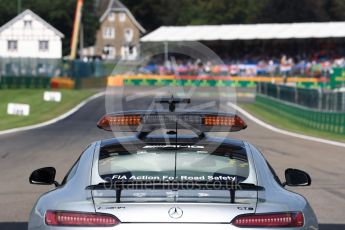 World © Octane Photographic Ltd. View to Turn 1 from the grid. Sunday 28th August 2016, F1 Belgian GP Driver Parade, Spa-Francorchamps, Belgium. Digital Ref : 1691LB1D1990