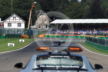 World © Octane Photographic Ltd. View to Turn 1 from the grid. Sunday 28th August 2016, F1 Belgian GP Driver Parade, Spa-Francorchamps, Belgium. Digital Ref : 1691LB1D1994