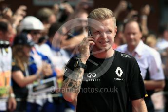 World © Octane Photographic Ltd. Renault Sport F1 Team RS16 - Kevin Magnussen. Sunday 28th August 2016, F1 Belgian GP Driver Parade, Spa-Francorchamps, Belgium. Digital Ref : 1691LB1D2020