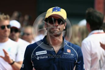 World © Octane Photographic Ltd. Sauber F1 Team C35 – Felipe Nasr. Sunday 28th August 2016, F1 Belgian GP Driver Parade, Spa-Francorchamps, Belgium. Digital Ref : 1691LB1D2028