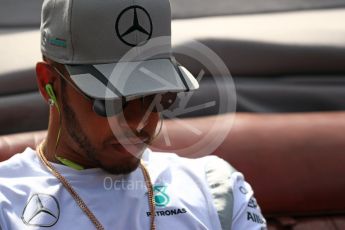 World © Octane Photographic Ltd. Mercedes AMG Petronas W07 Hybrid – Lewis Hamilton. Sunday 28th August 2016, F1 Belgian GP Driver Parade, Spa-Francorchamps, Belgium. Digital Ref :