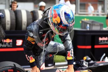 World © Octane Photographic Ltd. Red Bull Racing RB12 – Daniel Ricciardo. Sunday 28th August 2016, F1 Belgian GP Grid, Spa-Francorchamps, Belgium. Digital Ref : 1691LB1D2301