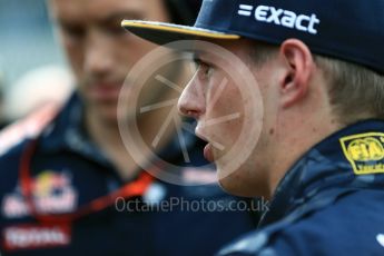 World © Octane Photographic Ltd. Red Bull Racing RB12 – Max Verstappen. Sunday 28th August 2016, F1 Belgian GP Grid, Spa-Francorchamps, Belgium. Digital Ref : 1691LB1D2352