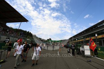 World © Octane Photographic Ltd. Sunday 28th August 2016, F1 Belgian GP Grid, Spa-Francorchamps, Belgium. Digital Ref :