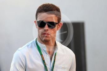 World © Octane Photographic Ltd. Williams Martini Racing, Williams Mercedes FW38 Reserve Driver – Paul di Resta. Friday 26th August 2016, F1 Belgian GP Paddock, Spa-Francorchamps, Belgium. Digital Ref : 1679LB1D6139