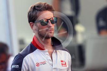 World © Octane Photographic Ltd. Haas F1 Team – Romain Grosjean. Friday 26th August 2016, F1 Belgian GP Paddock, Spa-Francorchamps, Belgium. Digital Ref : 1679LB1D6159