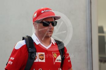 World © Octane Photographic Ltd. Scuderia Ferrari – Kimi Raikkonen. Friday 26th August 2016, F1 Belgian GP Paddock, Spa-Francorchamps, Belgium. Digital Ref : 1679LB1D6165