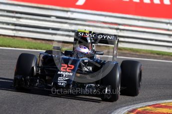 World © Octane Photographic Ltd. McLaren Honda MP4-31 – Jenson Button. Friday 26th August 2016, F1 Belgian GP Practice 1, Spa-Francorchamps, Belgium. Digital Ref : 1680LB1D6298