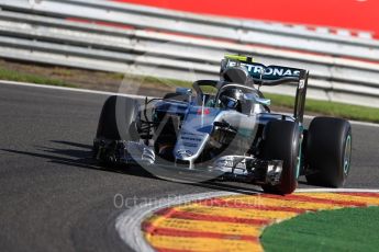 World © Octane Photographic Ltd. Mercedes AMG Petronas W07 Hybrid – Nico Rosberg with Halo device. Friday 26th August 2016, F1 Belgian GP Practice 1, Spa-Francorchamps, Belgium. Digital Ref : 1680LB1D6393