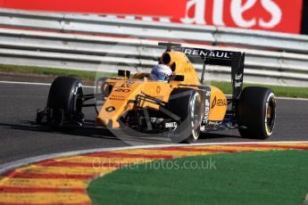 World © Octane Photographic Ltd. Renault Sport F1 Team RS16 - Kevin Magnussen. Friday 26th August 2016, F1 Belgian GP Practice 1, Spa-Francorchamps, Belgium. Digital Ref : 1680LB1D6419