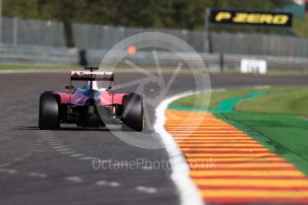 World © Octane Photographic Ltd. Scuderia Ferrari SF16-H – Sebastian Vettel. Friday 26th August 2016, F1 Belgian GP Practice 1, Spa-Francorchamps, Belgium. Digital Ref : 1680LB1D6705