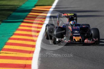 World © Octane Photographic Ltd. Scuderia Toro Rosso STR11 – Carlos Sainz. Friday 26th August 2016, F1 Belgian GP Practice 1, Spa-Francorchamps, Belgium. Digital Ref : 1680LB1D6825