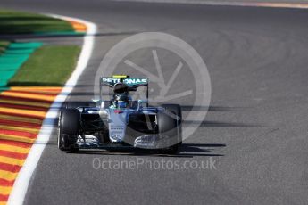 World © Octane Photographic Ltd. Mercedes AMG Petronas W07 Hybrid – Nico Rosberg. Friday 26th August 2016, F1 Belgian GP Practice 1, Spa-Francorchamps, Belgium. Digital Ref : 1680LB1D6830