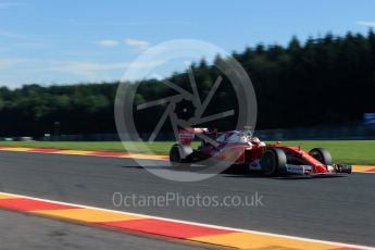 World © Octane Photographic Ltd. Scuderia Ferrari SF16-H – Sebastian Vettel. Friday 26th August 2016, F1 Belgian GP Practice 1, Spa-Francorchamps, Belgium. Digital Ref : 1680LB2D3494