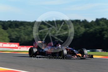 World © Octane Photographic Ltd. Scuderia Toro Rosso STR11 – Daniil Kvyat. Friday 26th August 2016, F1 Belgian GP Practice 1, Spa-Francorchamps, Belgium. Digital Ref : 1680LB2D3519