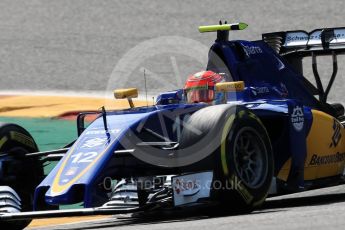 World © Octane Photographic Ltd. Sauber F1 Team C35 – Felipe Nasr. Friday 26th August 2016, F1 Belgian GP Practice 2, Spa-Francorchamps, Belgium. Digital Ref : 1681LB1D7192