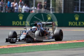 World © Octane Photographic Ltd. McLaren Honda MP4-31 – Fernando Alonso. Friday 26th August 2016, F1 Belgian GP Practice 2, Spa-Francorchamps, Belgium. Digital Ref : 1681LB1D7318