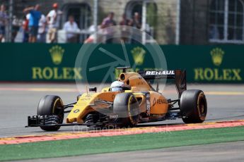 World © Octane Photographic Ltd. Renault Sport F1 Team RS16 - Kevin Magnussen. Friday 26th August 2016, F1 Belgian GP Practice 2, Spa-Francorchamps, Belgium. Digital Ref : 1681LB1D7379