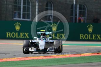 World © Octane Photographic Ltd. Mercedes AMG Petronas W07 Hybrid – Nico Rosberg. Friday 26th August 2016, F1 Belgian GP Practice 2, Spa-Francorchamps, Belgium. Digital Ref : 1681LB1D7513