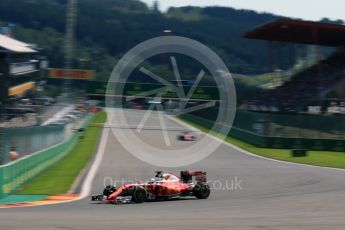 World © Octane Photographic Ltd. Scuderia Ferrari SF16-H – Sebastian Vettel. Friday 26th August 2016, F1 Belgian GP Practice 2, Spa-Francorchamps, Belgium. Digital Ref : 1681LB2D3773