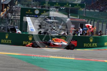 World © Octane Photographic Ltd. Red Bull Racing RB12 – Daniel Ricciardo. Friday 26th August 2016, F1 Belgian GP Practice 2, Spa-Francorchamps, Belgium. Digital Ref : 1681LB2D3928