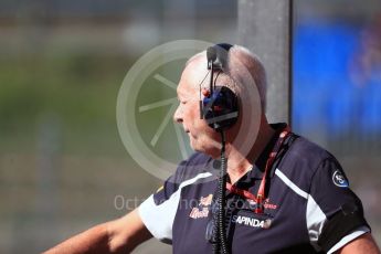 World © Octane Photographic Ltd. Scuderia Toro Rosso - John Booth. Saturday 27th August 2016, F1 Belgian GP Practice 3, Spa-Francorchamps, Belgium. Digital Ref : 1687LB1D8993