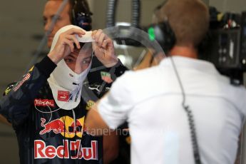 World © Octane Photographic Ltd. Red Bull Racing RB12 – Max Verstappen. Saturday 27th August 2016, F1 Belgian GP Practice 3, Spa-Francorchamps, Belgium. Digital Ref : 1687LB1D9171