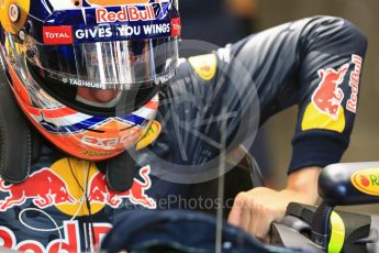 World © Octane Photographic Ltd. Red Bull Racing RB12 – Max Verstappen. Saturday 27th August 2016, F1 Belgian GP Practice 3, Spa-Francorchamps, Belgium. Digital Ref : 1687LB1D9203