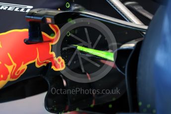 World © Octane Photographic Ltd. Red Bull Racing - aero flow paint. Saturday 27th August 2016, F1 Belgian GP Practice 3, Spa-Francorchamps, Belgium. Digital Ref : 1687LB1D9293