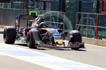 World © Octane Photographic Ltd. Scuderia Toro Rosso STR11 – Carlos Sainz. Saturday 27th August 2016, F1 Belgian GP Practice 3, Spa-Francorchamps, Belgium. Digital Ref : 1687LB1D9534