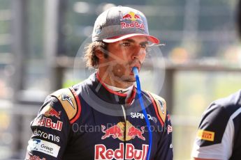World © Octane Photographic Ltd. Scuderia Toro Rosso STR11 – Carlos Sainz. Saturday 27th August 2016, F1 Belgian GP Practice 3, Spa-Francorchamps, Belgium. Digital Ref : 1687LB1D9622