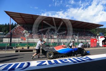 World © Octane Photographic Ltd. Manor Racing MRT05 – Esteban Ocon. Saturday 27th August 2016, F1 Belgian GP Practice 3, Spa-Francorchamps, Belgium. Digital Ref : 1687LB2D3969