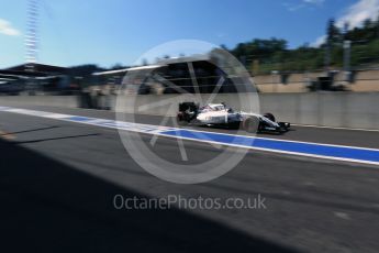 World © Octane Photographic Ltd. Williams Martini Racing, Williams Mercedes FW38 – Valtteri Bottas. Saturday 27th August 2016, F1 Belgian GP Practice 3, Spa-Francorchamps, Belgium. Digital Ref : 1687LB2D4000