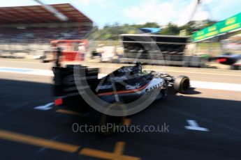 World © Octane Photographic Ltd. Sahara Force India VJM09 - Sergio Perez. Saturday 27th August 2016, F1 Belgian GP Practice 3, Spa-Francorchamps, Belgium. Digital Ref : 1687LB2D4154