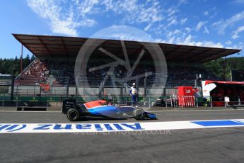World © Octane Photographic Ltd. Manor Racing MRT05 – Esteban Ocon. Saturday 27th August 2016, F1 Belgian GP Practice 3, Spa-Francorchamps, Belgium. Digital Ref : 1687LB2D4178