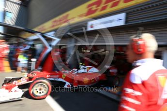 World © Octane Photographic Ltd. Scuderia Ferrari SF16-H – Kimi Raikkonen. Saturday 27th August 2016, F1 Belgian GP Practice 3, Spa-Francorchamps, Belgium. Digital Ref : 1687LB2D4184