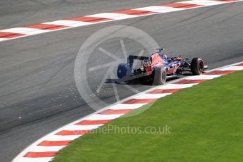 World © Octane Photographic Ltd. Scuderia Toro Rosso STR11 – Carlos Sainz. Saturday 27th August 2016, F1 Belgian GP Qualifying, Spa-Francorchamps, Belgium. Digital Ref : 1688LB1D0033