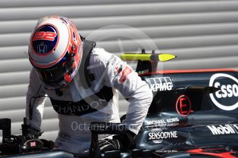 World © Octane Photographic Ltd. McLaren Honda MP4-31 – Jenson Button. Saturday 27th August 2016, F1 Belgian GP Qualifying, Spa-Francorchamps, Belgium. Digital Ref : 1688LB1D0391
