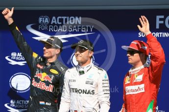 World © Octane Photographic Ltd. Mercedes AMG Petronas W07 Hybrid – Nico Rosberg, Red Bull Racing RB12 – Max Verstappen and Scuderia Ferrari SF16-H – Kimi Raikkonen. Saturday 27th August 2016, F1 Belgian GP Qualifying, Spa-Francorchamps, Belgium. Digital Ref : 1688LB1D0502