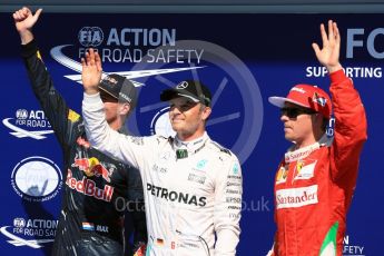 World © Octane Photographic Ltd. Mercedes AMG Petronas W07 Hybrid – Nico Rosberg, Red Bull Racing RB12 – Max Verstappen and Scuderia Ferrari SF16-H – Kimi Raikkonen. Saturday 27th August 2016, F1 Belgian GP Qualifying, Spa-Francorchamps, Belgium. Digital Ref : 1688LB1D0506