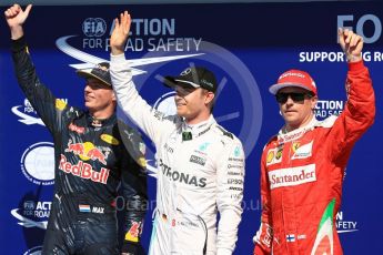 World © Octane Photographic Ltd. Mercedes AMG Petronas W07 Hybrid – Nico Rosberg, Red Bull Racing RB12 – Max Verstappen and Scuderia Ferrari SF16-H – Kimi Raikkonen. Saturday 27th August 2016, F1 Belgian GP Qualifying, Spa-Francorchamps, Belgium. Digital Ref : 1688LB1D0512