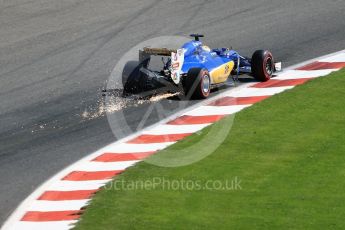World © Octane Photographic Ltd. Sauber F1 Team C35 – Marcus Ericsson. Saturday 27th August 2016, F1 Belgian GP Qualifying, Spa-Francorchamps, Belgium. Digital Ref : 1688LB1D9766